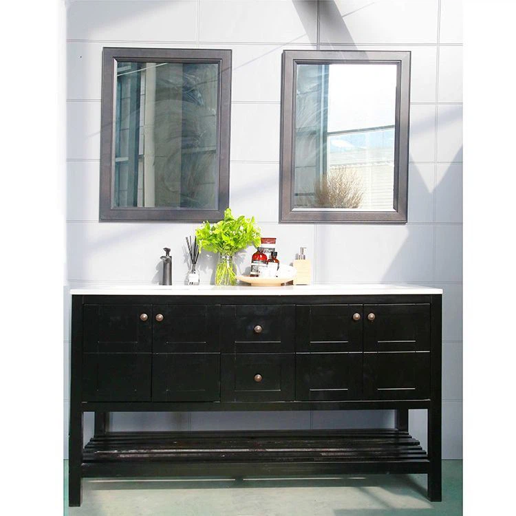 China Customized 60 inch bathroom vanity double sink Suppliers Factory ...