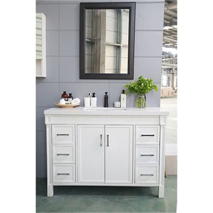 48 Inch White Bathroom Vanity with Top