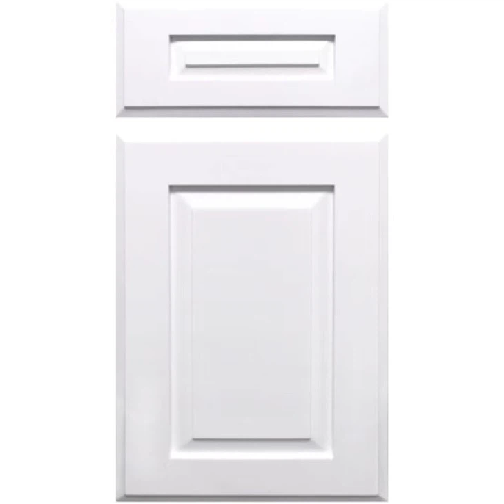White Raised Panel Kitchen Cabinets